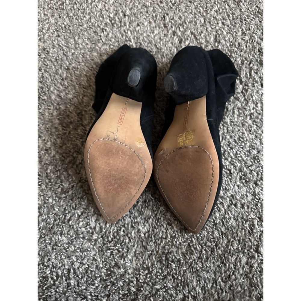 Movinta Black Suede Ankle Boots - Picture 6 of 6